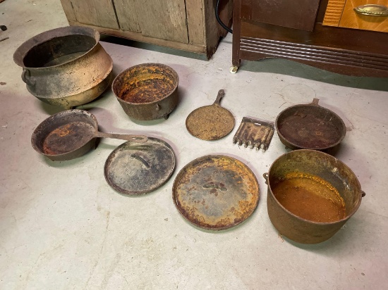 Misc. Antique Pots and Pans