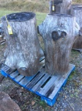 (2) Decorative Tree Stumps
