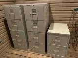 (3) HON Filing Cabinets