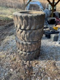 (4) Skidsteer Tires