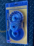 3PC Wire Brush And Wheel And Flap Disc Set