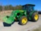 John Deere 5075E 4x4 Cab Tractor with Loader