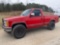 1993 Chevrolet K1500 4X4 Pickup Truck, VIN # 1GCEK14K6PZ130193