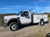 2008 Ford F-550 Truck with Crane, VIN # 1FDAF57RX8ED08940