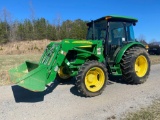 John Deere 5075E 4x4 Cab Tractor with Loader