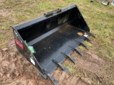 60in Teran Skidsteer Tooth Bucket