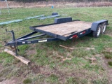 7x16 Double Axle Flatbed Trailer