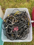 Tote of Misc. Electrical Cable