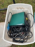 Tote of Misc Wire