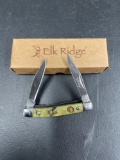 3in Camouflage Elk Ridge Two Blade Knife