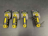 (4) Hex Key Ring Sets