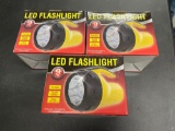 (3) LED Flashlights