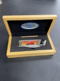 1932 Ford Street Rod Folding Knife and Wooden Display