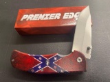 Confederate Flag LinerLock Knife