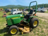 John Deere 855 Tractor with Mowing Deck
