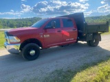 2018 Ram 3500 4x4 Dump Truck, VIN # 3C7WRTCL6JG125057
