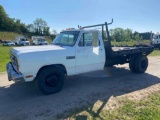 1990 Dodge D350 Diesel Truck, VIN # 1B6ME3685LS643975