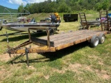 16ft Double Axle Flatbed Bumper Pull Trailer