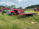 24ft Gooseneck Flatbed Dual Tandem Trailer