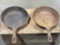 (2) Lodge Cast Iron Skillets