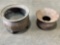 (1) Cast Iron Spittoon (1) Metal Pot