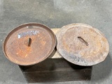 (2) Cast Iron Lids