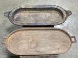 (2) Cast Iron Griddles