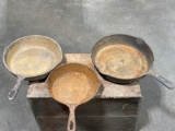 (3) Cast Iron Skillets