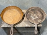 (2) Cast Iron Skillets