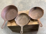 (3) Cast Iron Skillets