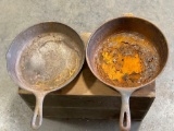 (2) Cast Iron Skillets