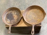 (2) Cast Iron Skillets