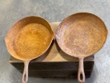 (2) Cast Iron Skillets