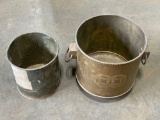 (2) Metal Buckets