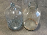 (2) Glass Jars
