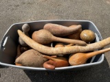 Tote of Misc. Gourds