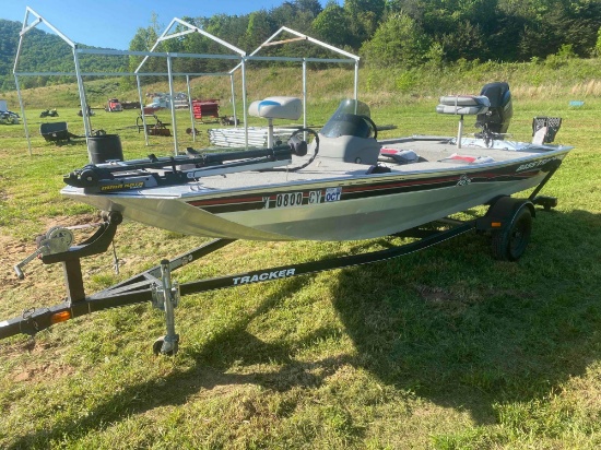 2013 Bass Tracker Pro 165 Boat and Trailer