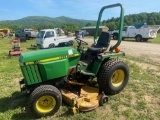 John Deere 855 Tractor with Mowing Deck