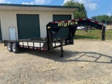 2016 Big Tex 20ft Flatbed Gooseneck Trailer, VIN # 16VGX2028G2062580