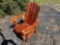 (1) Cedar Gliding Rocker
