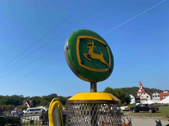 John Deere Decorative Metal Gas Pump