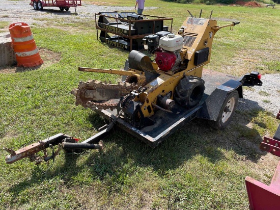 Vermeer RT100 Trencher with Trailer