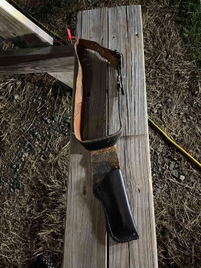 Antique Leather Gun Belt