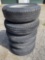(5) Used Duro ST 225/75D15 Trailer Tires With Six Lug Nut Wheels