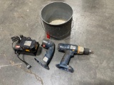 Ryobi Drill With Ryobi Flash Light
