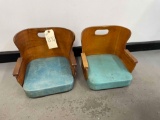 (2) Antique Kid Seats