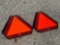 (2) Reflective Hazard Triangles