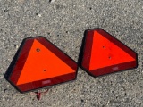 (2) Reflective Hazard Triangles