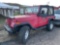 1991 Jeep Wrangler (MPV), VIN # 2J4FY19P2MJ119424