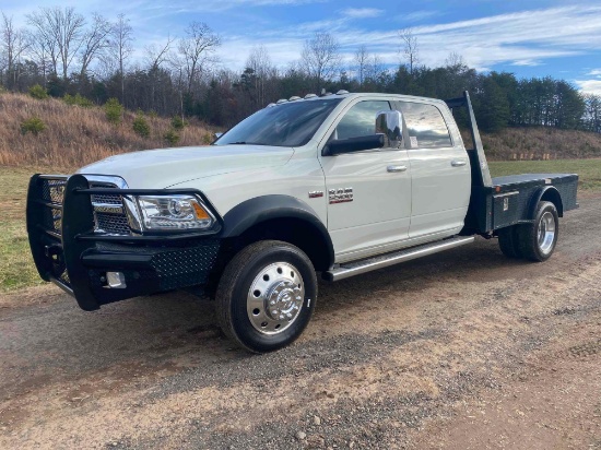 2018 Ram 5500 4x4 Flatbed Truck, VIN # 3C7WRNEJ6JG188232